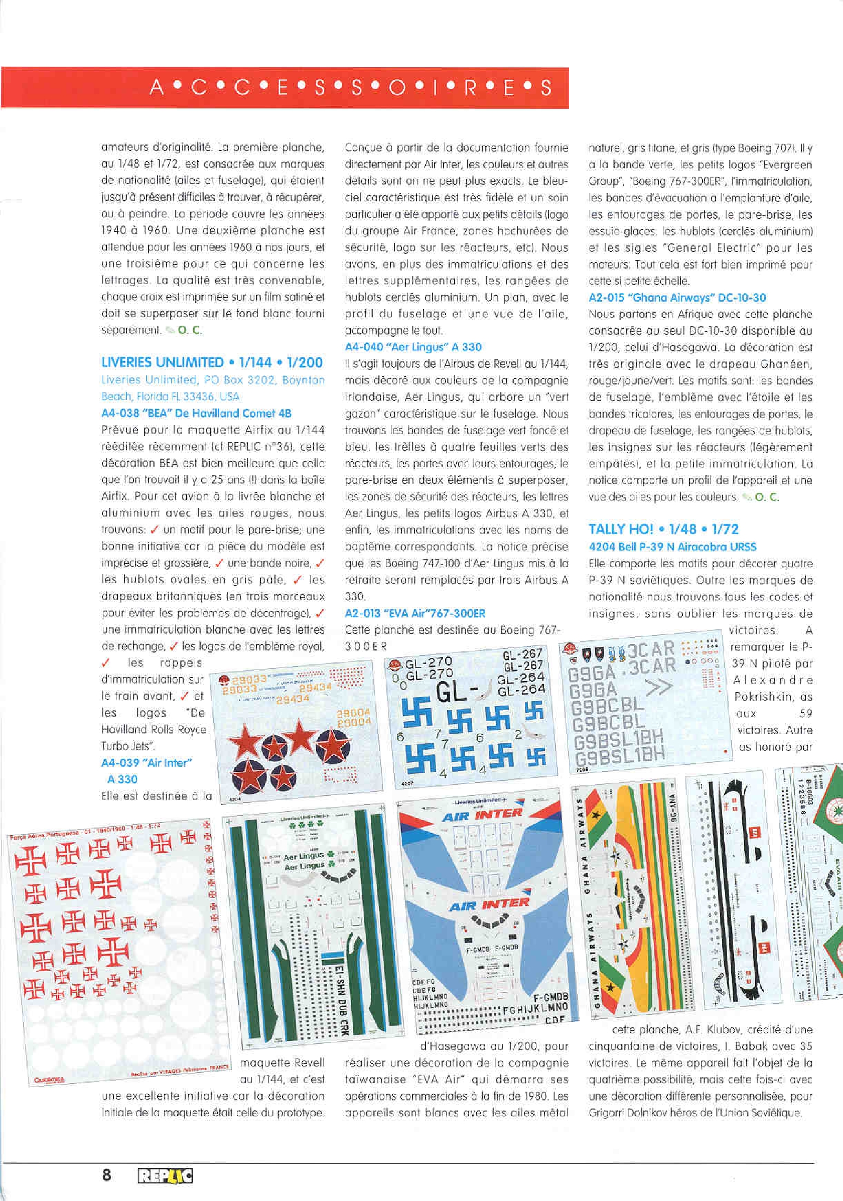 Replic 046 - Avia S-199, A-20 Boston, FW-190 S-5 S-8, Technic-Moulages